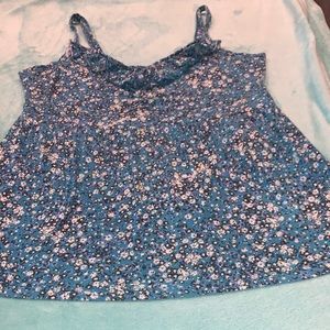 Torrid - Blue Floral Tank Top - Size 3